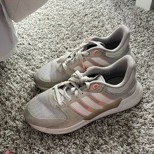 Adidas Gray and Pink Sneakers